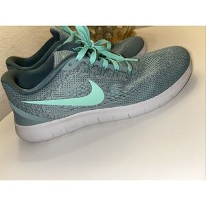 EUC Nike Women's Free RN US 9.5 Running Shoes Sneakers Green Glow 831509 004 C4